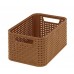 CURVER úložný box RATTAN Style2 S, 28,5 x 12,9 x 19,4 cm, mocca, 03614-261