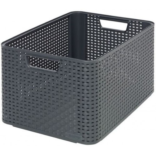 CURVER STYLE L úložný box 43,6 x 23 x 32,6 cm tmavo sivý 03616-308 CURVER STYLE L úložný box 43,6 x 23 x 32,6 cm tmavo sivý 03616-308