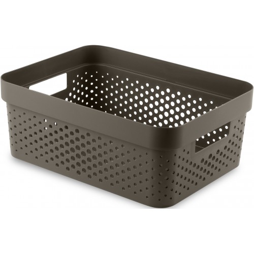 CURVER INFINITY 11L Úložný box 36 x 27 x 14 cm, recyklovaný plast, hnedý 04750-C74