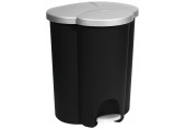 CURVER TRIO PEDAL BIN 40L Odpadkový kôš 47,8 x 39,4 x 59,2 cm čierny 03942-26