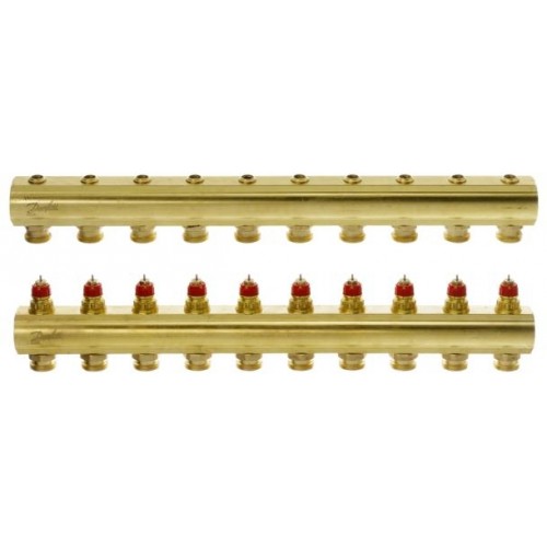 Danfoss FHF-10 súprava zberač + rozdeľovač so 10 vývodmi 3/4 "AG 088U0510
