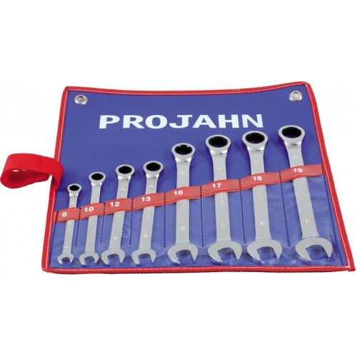 PROJAHN GearTech sada kľúčov "Klasik" 8 dielov v rolovacie taške 3499