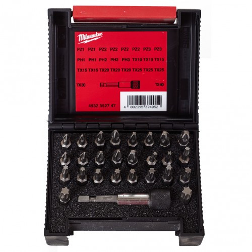 Milwaukee Sada skrutkovacích bitov (27ks) 4932352747