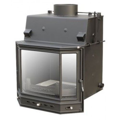 Lechma PL-190 Pryzma teplovodná krbová vložka 15 kW, 2,5 bar, delené sklo PL-190PSD15UZ