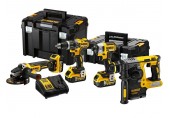 DeWALT DCK422P3T Kombo sada DCD796+DCH273+DCF887+DCG405+3 x 5,0 Ah+DCB115