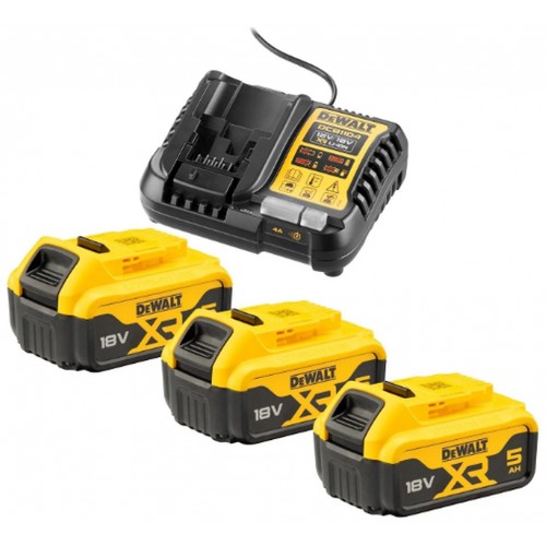 DeWALT DCB1104P3 Súprava XR nabíjačka DCB1104 +DCB1104 + 3x DCB184 (18V/5,0Ah)