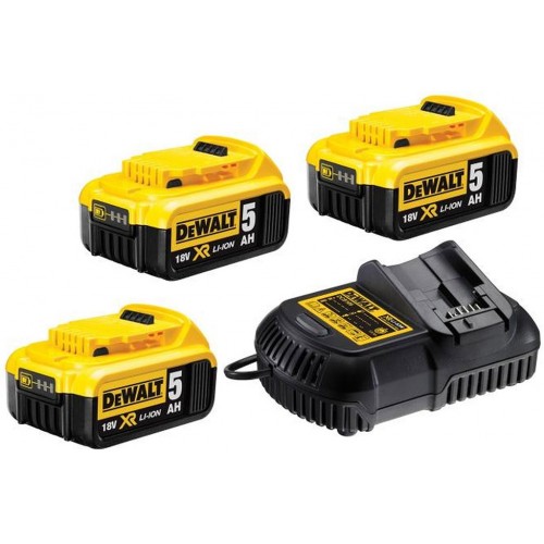 DeWALT DCB115P3 Súprava XR nabíjačka DCB115 + 18V 3x5,0Ah DeWALT DCB115P3 Súprava XR nabíjačka DCB115 + 18V 3x5,0Ah