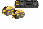 DeWALT DCB132X2 XR FLEXVOLT 54 V sada (2× 9,0 Ah batérie + duálna nabíjačka DCB132)
