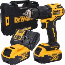 DeWALT DCD709P2T Aku príklepový vŕtací skrutkovač 65 Nm (18V/2×5,0Ah) Tstak