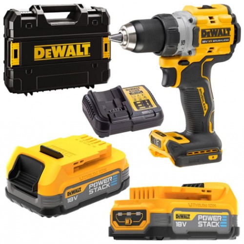 DeWALT DCD800E2T Aku Vŕtačka XR (90Nm/18V/2x1,7Ah PowerStack) kufor Tstak