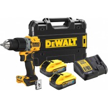 DeWALT DCD805H2T Aku príklepová vŕtačka (90Nm/18V/2x5,0Ah PowerStack) kufor Tstak