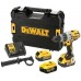 DeWALT DCD996P3 Aku bezuhlíková vŕtačka s príklepom XR (95Nm/18V/3x5,0Ah) kufor Tstak