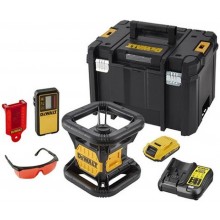 DeWALT DCE074D1R Aku Samonivelačný Rotačný laser s olovnicou, červený lúč 18V 1x 2,0Ah