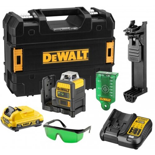 DeWALT DCE0811D1G Aku laserový kríž 2 x 360°, zelený lúč, XR (10,8V/1x2,0 Ah) kufor Tstak