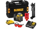 DeWALT DCE0811D1R Aku laserový kríž červený 2 x 360° , XR (10,8V/1x2,0 Ah) kufor Tstak