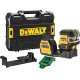 DeWALT DCE825NG18 Laser krížový s 5timi bodmi. lúče, zelený lúč (18V/bez aku) kufor