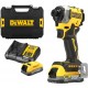 DeWALT DCF850E2T Aku rázový uťahovák 1/4" (18V/208Nm/2x1,7Ah PowerStack) kufor Tstak