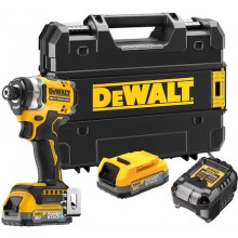 DeWALT DCF860E2T Aku kompaktný rázový skrutkovač XR (18V/282Nm/2x1,7Ah) Tstak