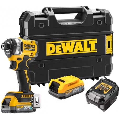 DeWALT DCF860E2T Aku kompaktný rázový skrutkovač XR (18V/282Nm/2x1,7Ah) Tstak DeWALT DCF860E2T Aku kompaktný rázový skrutkovač XR (18V/282Nm/2x1,7Ah) Tstak