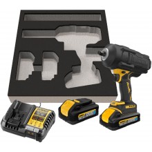 DeWALT DCF961H2G Aku rázový uťahovák s veľkým momentom 1/2" (18V/2x5,0Ah PowerStack) Pur