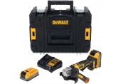 DeWALT DCG404S2T Aku uhlová brúska XR (125mm/18V/bez aku a nabíjačky/kufor Tstak)
