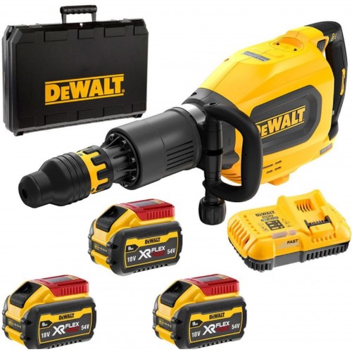 DeWALT DCH911X3 Aku Demolačné kladivo SDS-Max FlexVolt (27J/54V/3x9,0Ah) kufor DeWALT DCH911X3 Aku Demolačné kladivo SDS-Max FlexVolt (27J/54V/3x9,0Ah) kufor