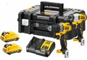 DeWALT DCK2110L2T Aku kombo sada DCD701 + DCF801 (12V/2 x 3,0 Ah) kufor Tstak