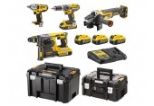 DeWALT DCK428P3T Aku súprava náradia (DCD796+DCH273+DCG405+DCF894+3x 18V/5,0Ah)2xTstak