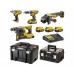 DeWALT DCK428P3T Aku súprava náradia (DCD796+DCH273+DCG405+DCF894+3x 18V/5,0Ah)2xTstak