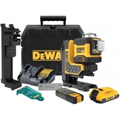 DeWALT DCLE34035D1 Aku multi laser 3x360° zelený s diaľkovým ovládaním (18V/2,0Ah) T-stak DeWALT DCLE34035D1 Aku multi laser 3x360° zelený s diaľkovým ovládaním (18V/2,0Ah) T-stak