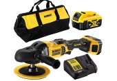 DeWALT DCM849P2 Aku rotačná leštička 125-180 mm XR (18V/2x5,0Ah) Taška