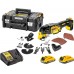 DeWALT DCS355D2 Aku bezuhlíková oscilačná multibrúska XR Li-Ion XR Li-Ion (18V/2x 2,0Ah) T