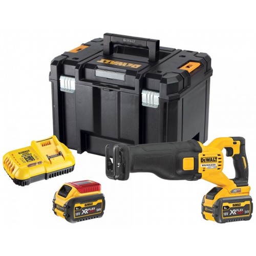 DeWALT DCS389T2 Aku mečová píla XR Flexvolt (54V/2x6,0Ah) Tstak box