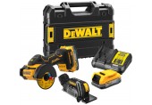 DeWALT DCS438E2T Aku univerzálna rezačka, kotúč 76 mm,18V (2x1,7Ah Powerstack) kufor Tstak