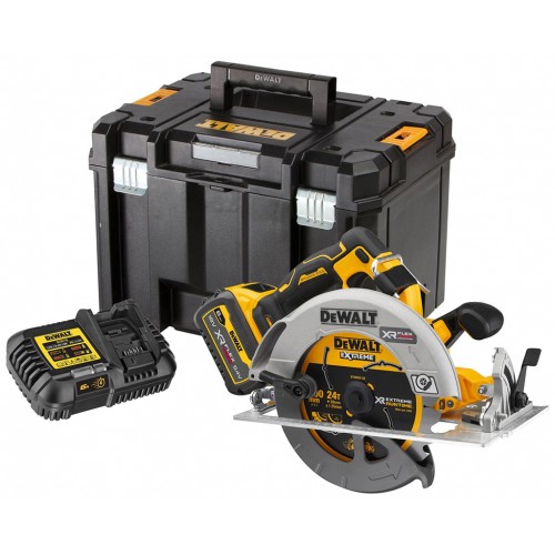DeWALT DCS573T1 Aku Kotúčová píla XR (190mm/18V/1x6,0Ah) kufor Tstak DeWALT DCS573T1 Aku Kotúčová píla XR (190mm/18V/1x6,0Ah) kufor Tstak