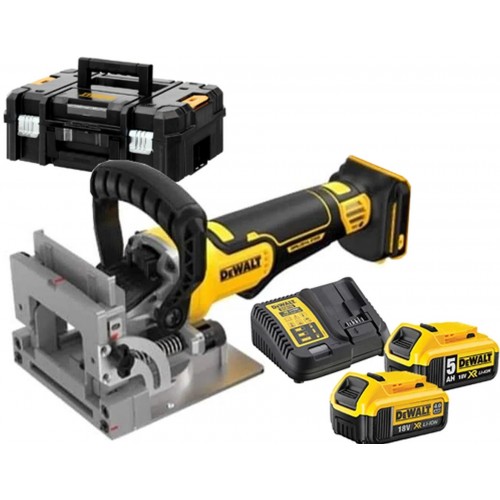 DeWALT DCW682P2 Aku lamelovacia frézka XR 18 V, (2 x 5,0 Ah), kufor Tstak