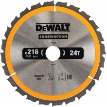 DeWALT DT1952 Pílový kotúč 216 x 30 mm, 24 zubov, ATB 5°