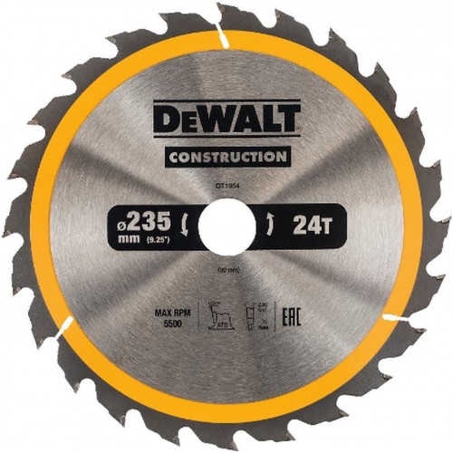 DeWALT DT1954 Pílový kotúč Construction 235 x 30 mm, 24 zubov, ATB 20°