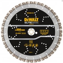DeWALT DT20465 Segmentový diamantový kotúč 350×25,4 mm na rezanie armatúry