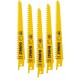 DeWALT DT2356 Bimetalové pílové listy do omietok, 152mm, pre chvostové píly, 5ks