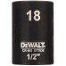 DeWALT DT7536 Extreme Impact Nástrčná hlavica 1/2“ krátka, 18 mm
