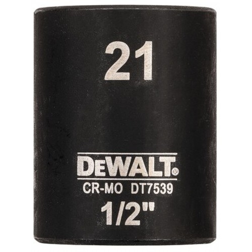 DeWALT DT7539 Nástrčná hlavica EXTREME IMPACT 1/2“ krátka, 21 mm DeWALT DT7539 Nástrčná hlavica EXTREME IMPACT 1/2“ krátka, 21 mm