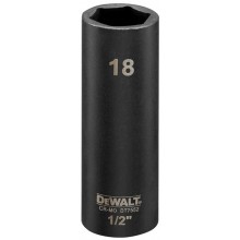 DeWALT DT7552 Nástrčná hlavica EXTREME IMPACT 1/2“ dlhá, 18 mm