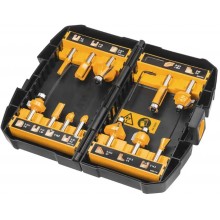 DeWALT DT90016 Stopkové frézy so stopkou 8mm - súprava 12ks