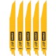DeWALT DT90381 Bimetalové pílové listy na drevo 228mm 5ks