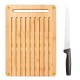 Fiskars Functional Form Bambusová doska 36 x 29,7 cm na chlieb a nôž na chlieb 1057551
