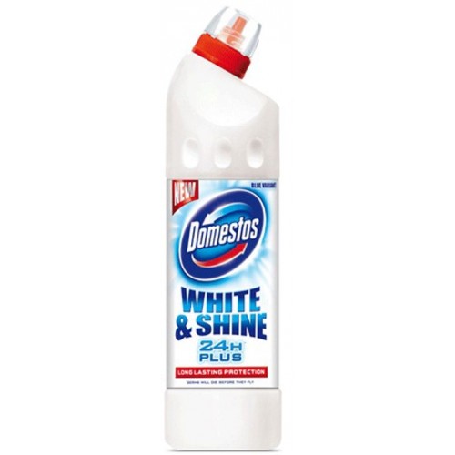 DOMESTOS 24H PLUS tekutý dezinfekčný a čistiaci prípravok White & Shine 750 ml