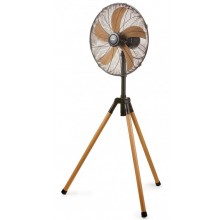 DOMO Stojanový ventilátor imitácia dreva, 45cm, 50W DO8146