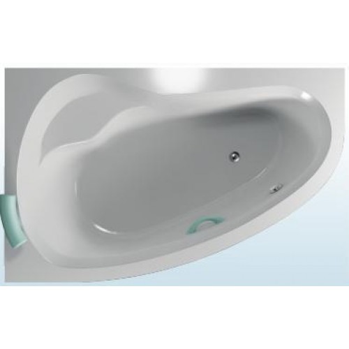 TEIKO Vaňa Dorado 160 L rohová 160x95 cm, akrylátová, biela, ľavá V110160L04T10001