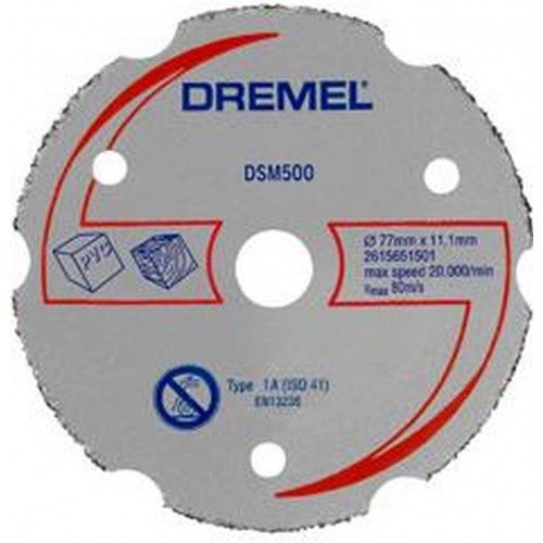 DREMEL DSM20 Univerzálny karbidový rezný kotúč 77 mm 2615S500JA